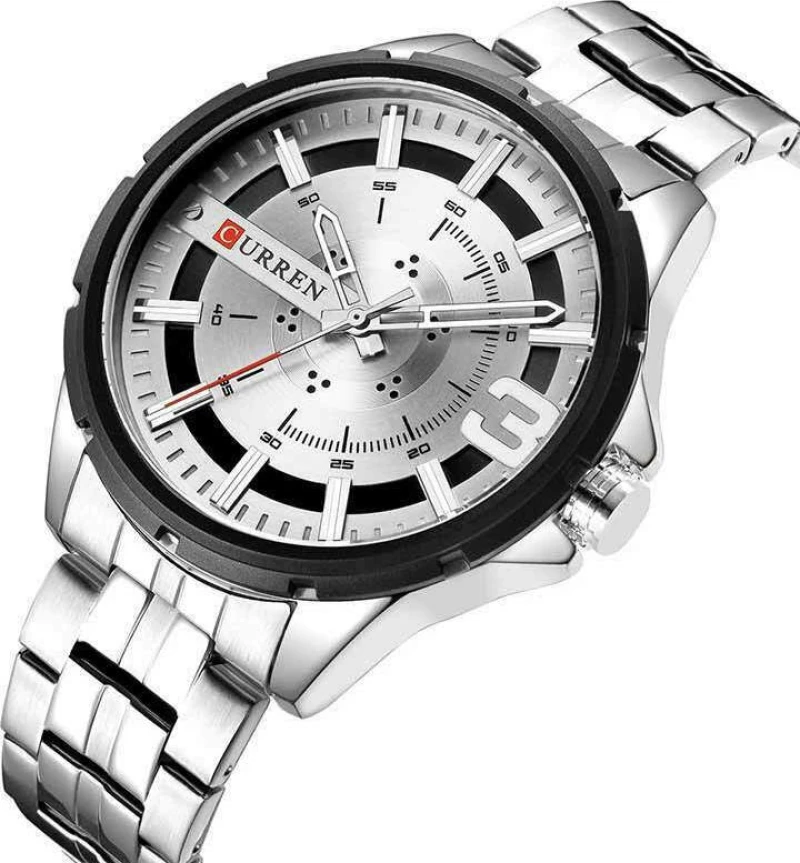 Ανδρικό Ρολόι Curren 8333 Silver