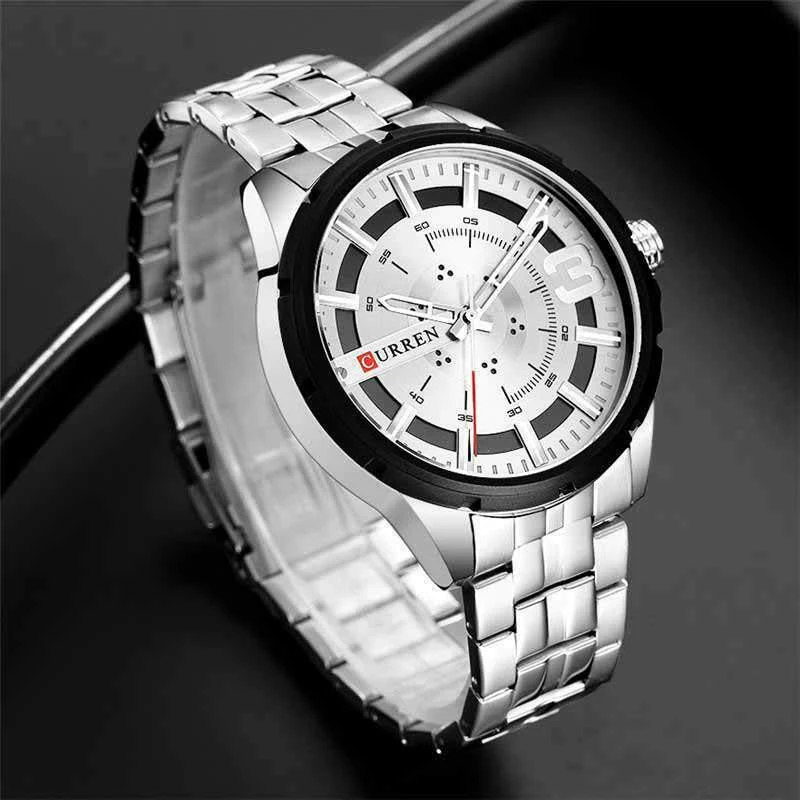 Ανδρικό Ρολόι Curren 8333 Silver