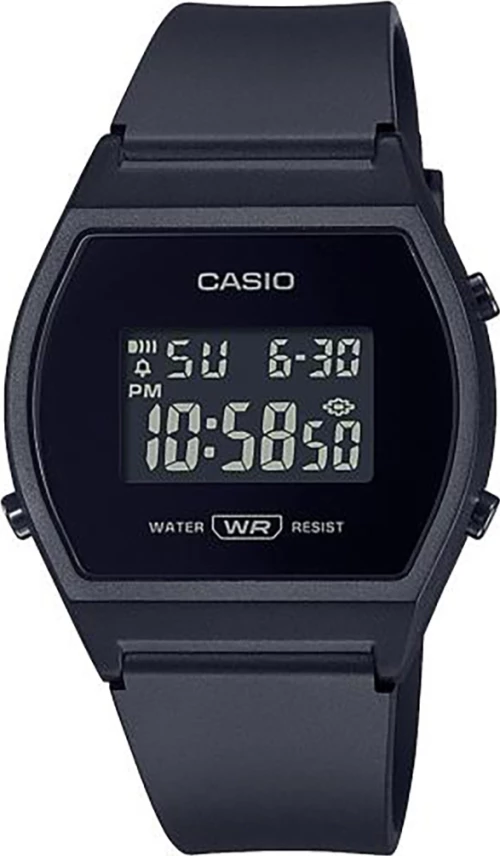 Casio Ψηφιακό Ρολόι με Καουτσούκ Λουράκι σε Μαύρο χρώμα