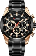Ανδρικό Ρολόι Curren 8361 με χρονογράφους Black