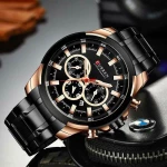 Ανδρικό Ρολόι Curren 8361 με χρονογράφους Black