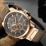 CURREN 8291 Men'S Calendar Watch - Gold Coffee