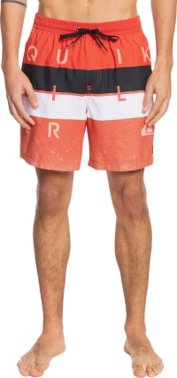 Quiksilver Word Block Volley 17 Ανδρικό Μαγιό Eqyjv03694-Nze6 Pureed Pumpkin Isere Point