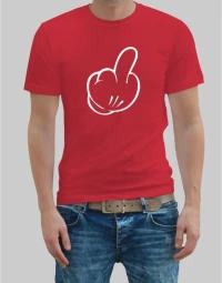 Mickey Mouse Finger t-shirt - RED