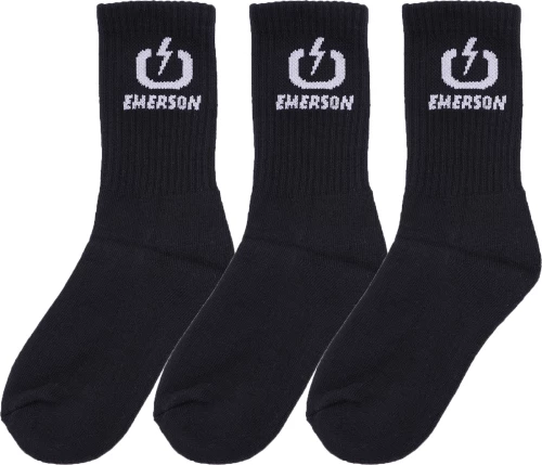 Emerson Unisex 3-Pair Κάλτσες 202.EU08.03-001 Black