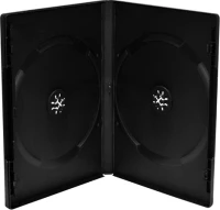 Mediarange Dvd Case For 2 Discs 14Mm 5-Pack Black Box30-2