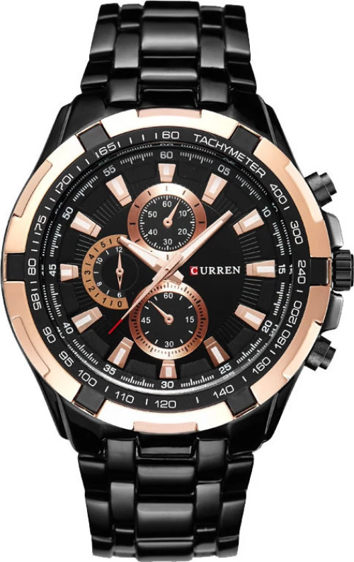 Curren 8023 Black / Gold