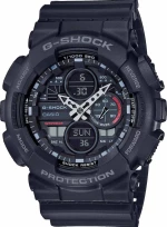 Casio G-Shock Ga-140-1A1Er Black Rubber Strap
