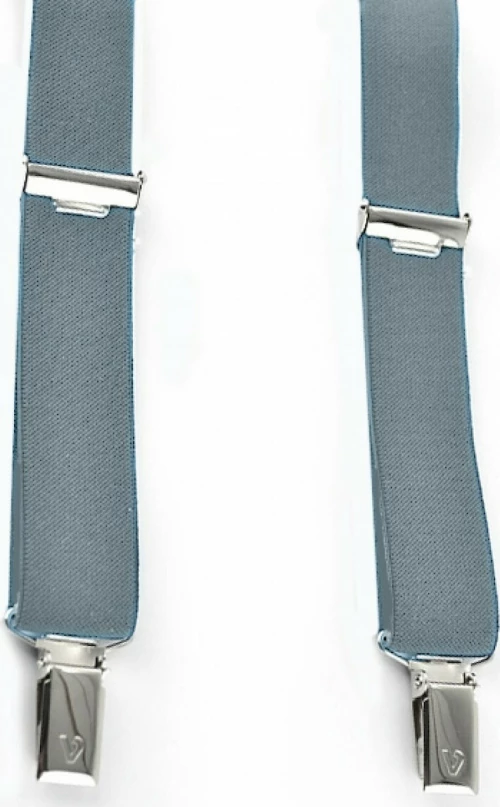 Τιράντες Unisex 30mm με 4 κλίπς Victoria Γκρί Σιέλ