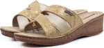 Inblu Sand Γυναικείες Ανατομικές Παντόφλες με Velcro Μπεζ (26967C01)
