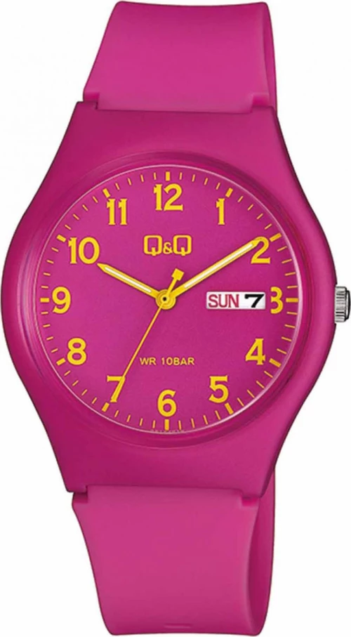 Q&Q A212J010 Fushia Plastic Strap