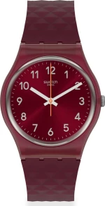 Swatch Rednel Gr184 Red Silicone Strap