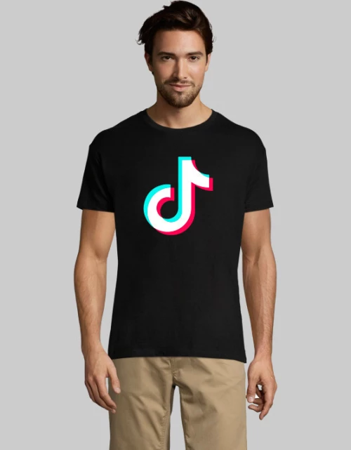 TIK TOK T-shirt - BLACK