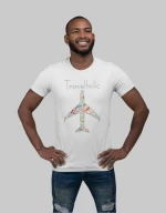Travelholic t-shirt - WHITE