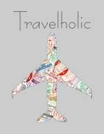 Travelholic t-shirt - WHITE