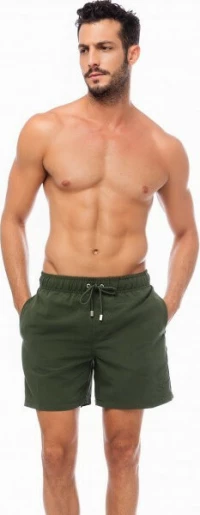 Minerva Ανδρικό Μαγιό Βερμούδα Short Μονόχρωμο Khaki