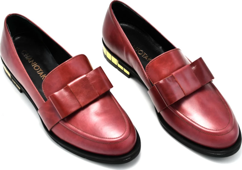 Loafers με φιόγκο CHANIOTAKIS Μπορντώ Γυναίκα Loafers 234