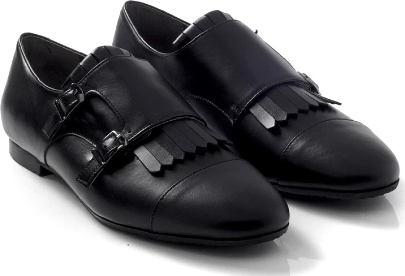 Loafers με διπλή μπαρέτα CHANIOTAKIS Μαύρο Γυναίκα Loafers 207