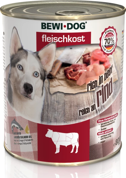 Bewi Dog Meat Selection Βοδινό 800gr