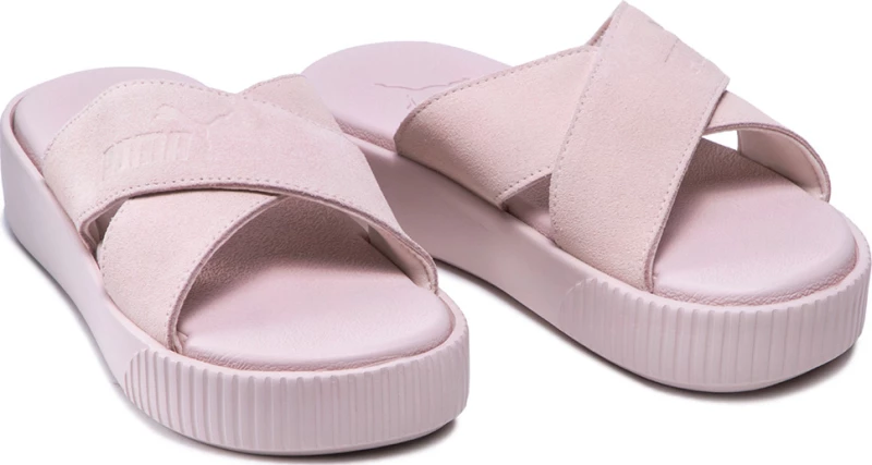 PUMA Platform Suede Women's Slides - Cloud Pink - 375105_04