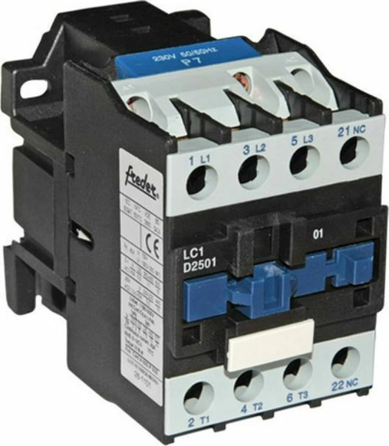 Adeleq Ρελέ Ράγας Ισχύος με Πηνίο 11KW, Βοηθητική Επαφή 1NC 230V 26-1101