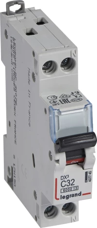 Legrand Αυτόματη Ασφάλεια 1P+N C32A 6kA DX3 407745