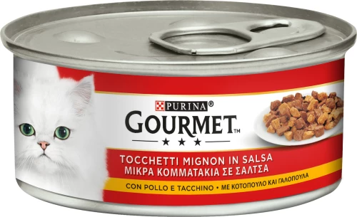 Purina Gourmet Γαλοπούλα / Κοτόπουλο 195gr 6τμχ