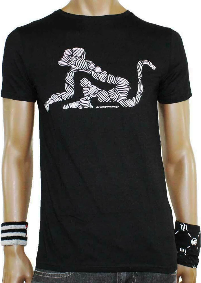 T-Shirt Drunknmunky D7033 Black
