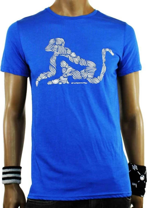 T-Shirt Drunknmunky D7037 Blue