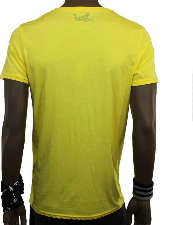 T-Shirt Drunknmunky D7035 Yellow