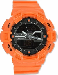 JAGA Chrono Orange Rubber Strap