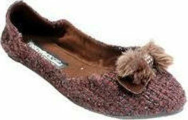 Μπαλαρίνα γυναικεία Footzyfolds Buclet Brown 925578