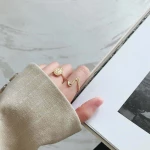 Δαχτυλίδι Signature επίχρυσο