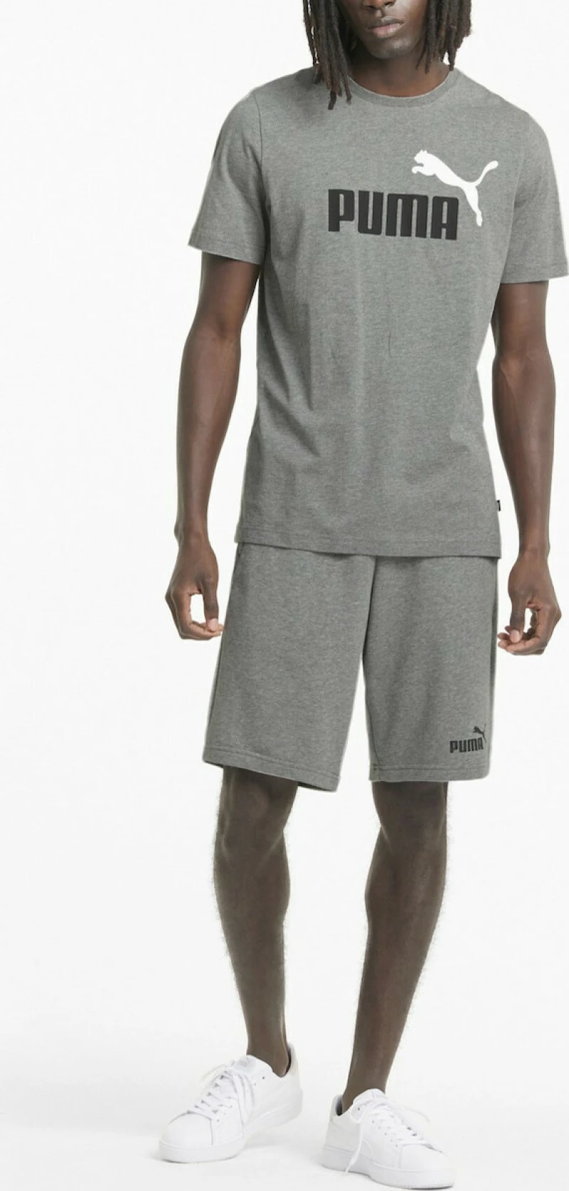 Puma Ess Shorts 10" Ανδρικό Σορτς 586709-03 medium gray heather