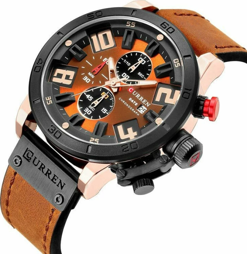 Ανδρικό Ρολόι Curren 8312 με χρονογράφους Brown