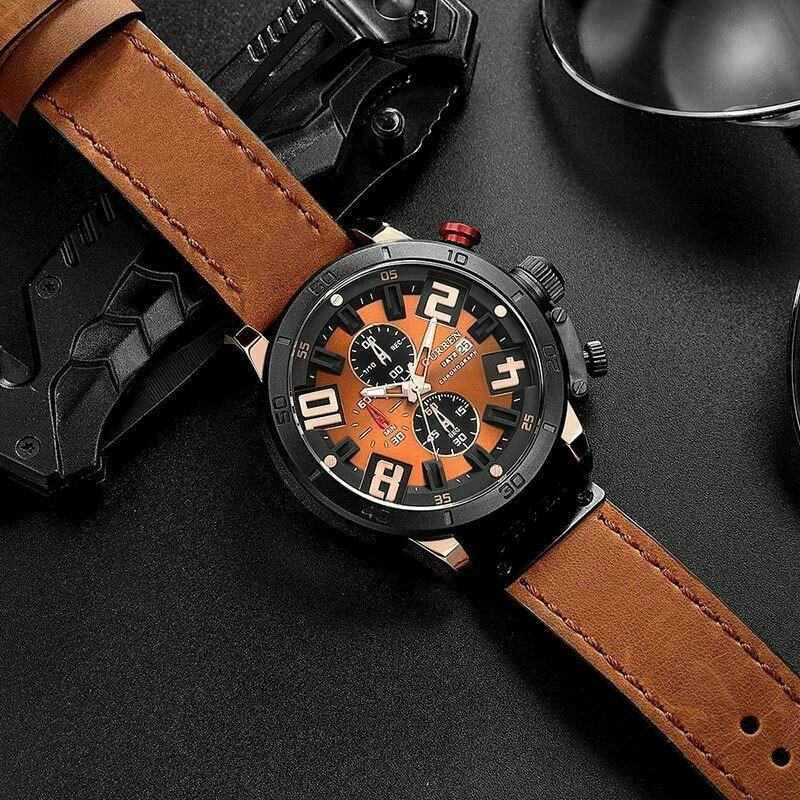 Ανδρικό Ρολόι Curren 8312 με χρονογράφους Brown