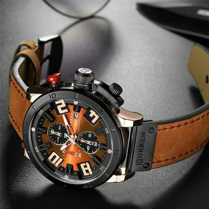 Ανδρικό Ρολόι Curren 8312 με χρονογράφους Brown