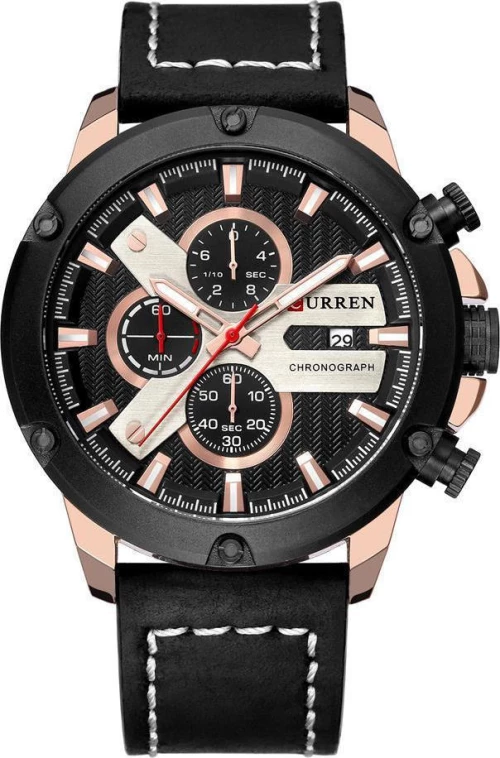 Curren 8308 Black / Rose Gold