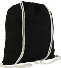 Ubag Denver Τσάντα Ώμου Με Κορδόνια 100% Βαμβάκι 110Grs. 37 X 41Εκ. Black