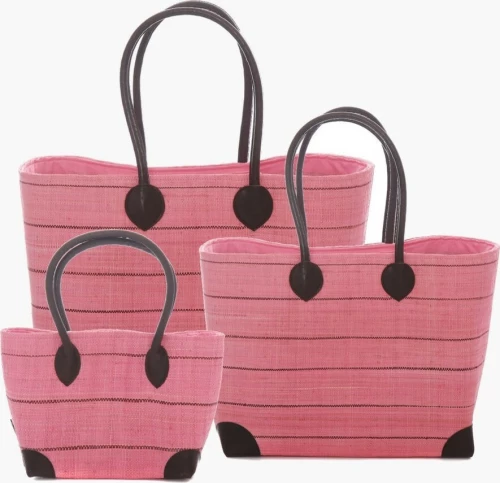 Σετ 3 καλαθιών για την θάλασσα (940-005-pink)