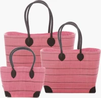 Σετ 3 καλαθιών για την θάλασσα (940-005-pink)