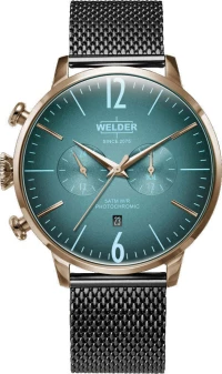 Ανδρικό Ρολόι Welder Moody Dual Time Black Metallic Bracelet (Κωδ: Wwrc1008)