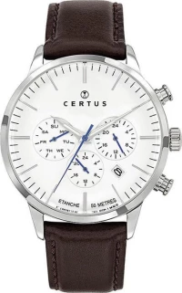 Certus 611137 Mens Brown Leather Strap