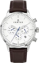 Certus 611137 Mens Brown Leather Strap