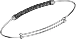 Bangle Βραχιόλι από ασήμι 925° «Ψάθα»