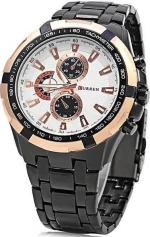 Curren 8023 Black / White / Gold