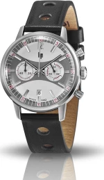 LIP 671801 Ralley Fred Lip Black Leather Chronograph