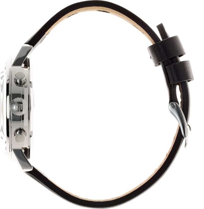 LIP 671801 Ralley Fred Lip Black Leather Chronograph