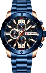 Ανδρικό Ρολόι Curren 8336 με χρονογράφους Blue