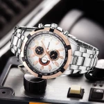 Curren 8023 Silver / White / Rose Gold